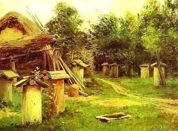 The Apiary Date unknown Oil Painting by Isaak Ilyich Levitan