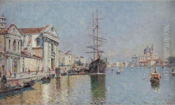 Venezia Oil Painting by Antonio Maria de Reyna