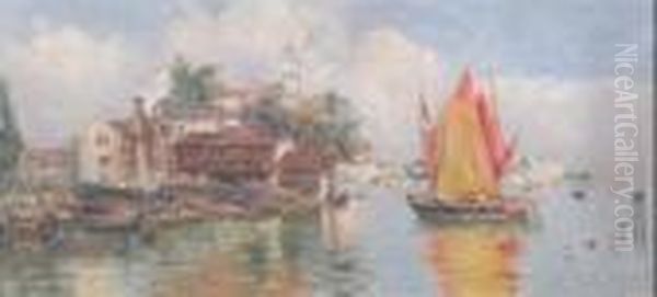 Venise Oil Painting by Antonio Maria de Reyna