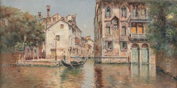 Vue De Venise Oil Painting by Antonio Maria de Reyna