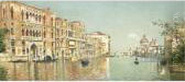 The Grand Canal Oil Painting by Antonio Maria de Reyna