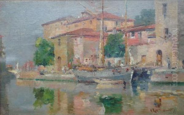 Viareggio Oil Painting by Antonio Maria de Reyna