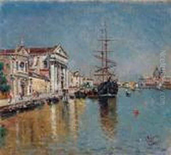 Venezia Oil Painting by Antonio Maria de Reyna