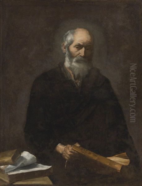 Plato Oil Painting by Jusepe de Ribera