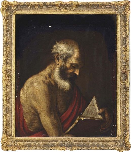 Saint Jerome Reading Oil Painting by Jusepe de Ribera