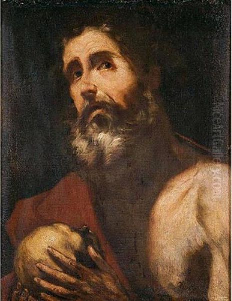 San Jeronimo Penitente Oil Painting by Jusepe de Ribera