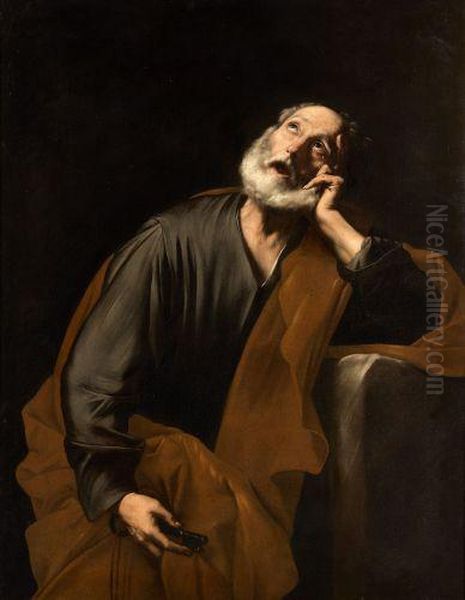 Les Larmes De Saint Pierre Oil Painting by Jusepe de Ribera