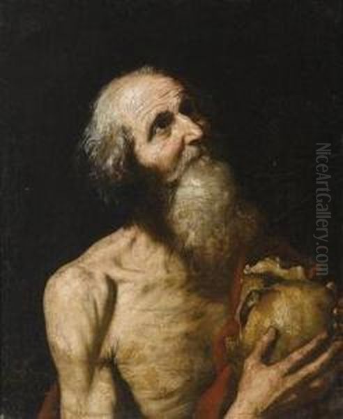 Saint Jerome In Prayer Oil Painting by Jusepe de Ribera