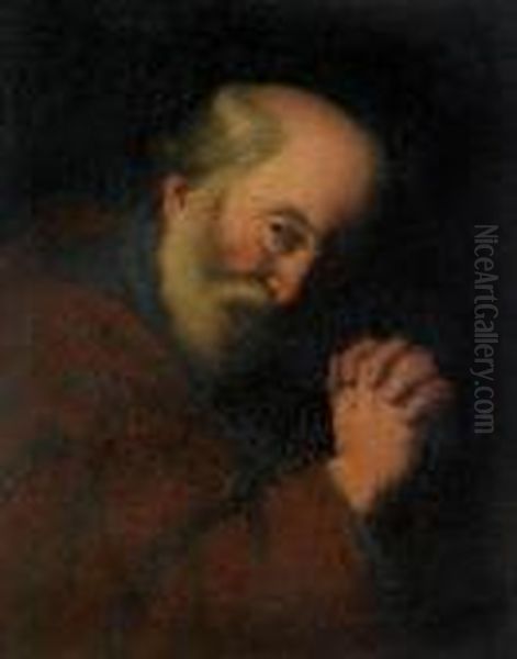 Le Repentir De Saint Pierre Oil Painting by Jusepe de Ribera