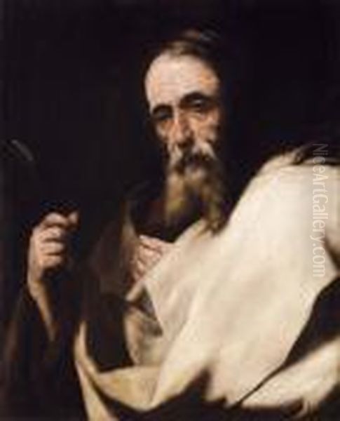 San Bartolomeo Apostolo Oil Painting by Jusepe de Ribera