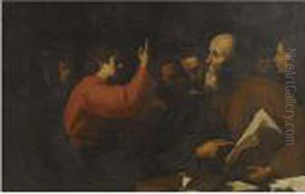 Christ Among The Doctors In The Temple Oil Painting by Jusepe de Ribera