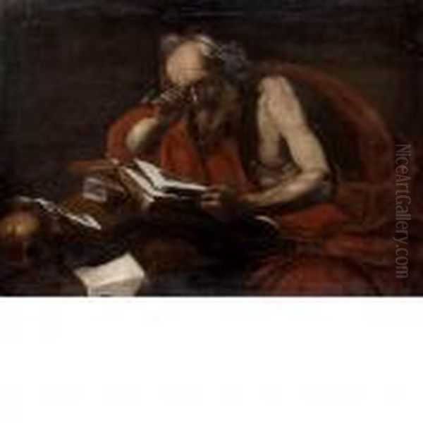 Saint Jerome Oil Painting by Jusepe de Ribera