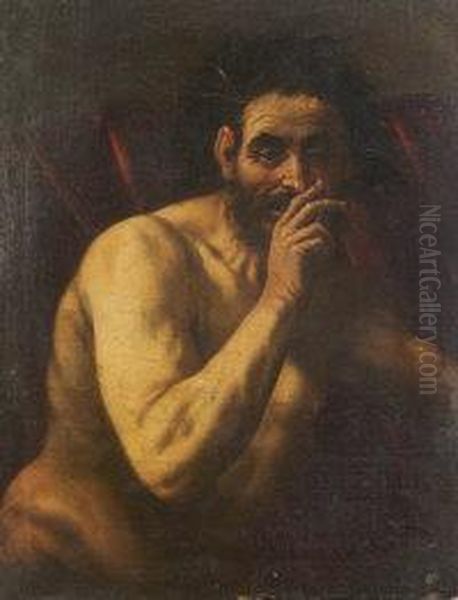 Study Of A Satyr Oil Painting by Jusepe de Ribera