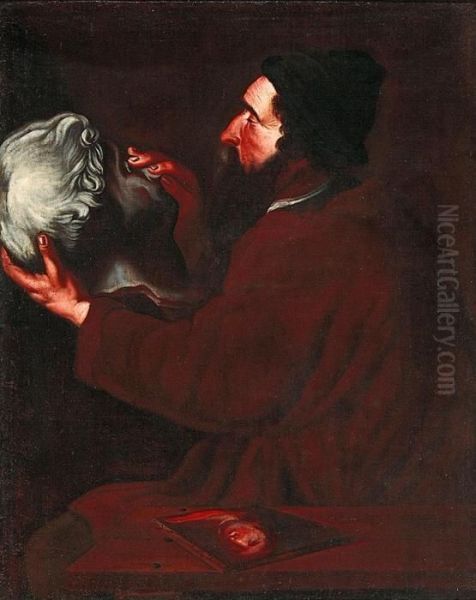 El Tacto Oil Painting by Jusepe de Ribera