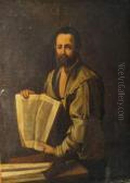 Portrait Of A Mathematican Oil Painting by Jusepe de Ribera