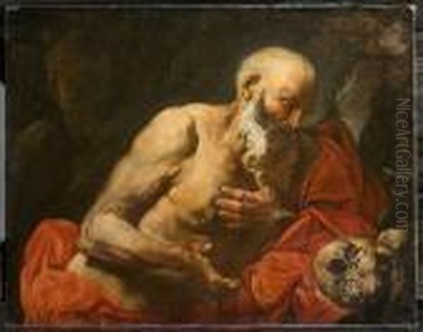 Saint Hieronymus. Oil Painting by Jusepe de Ribera