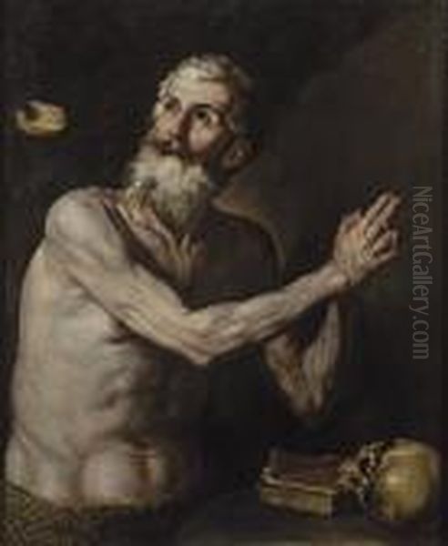 Saint Paul The Hermit Oil Painting by Jusepe de Ribera