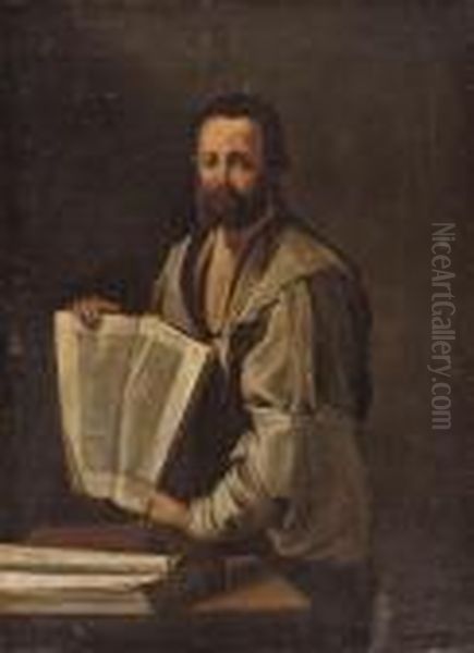 A Mathematician Oil Painting by Jusepe de Ribera