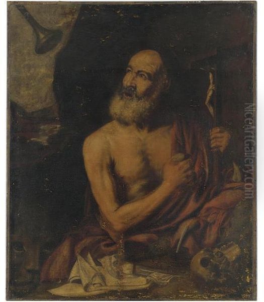 The Penitent Saint Jerome Oil Painting by Jusepe de Ribera