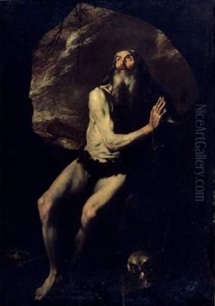 Saint Onophrius Oil Painting by Jusepe de Ribera