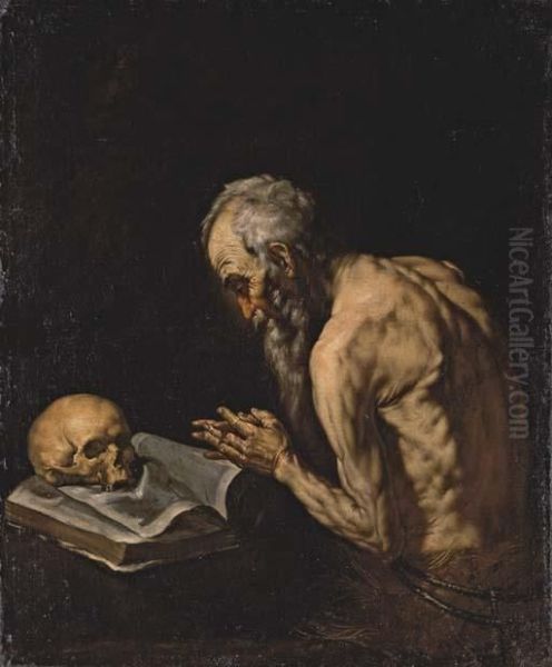 Saint Paul The Hermit Oil Painting by Jusepe de Ribera