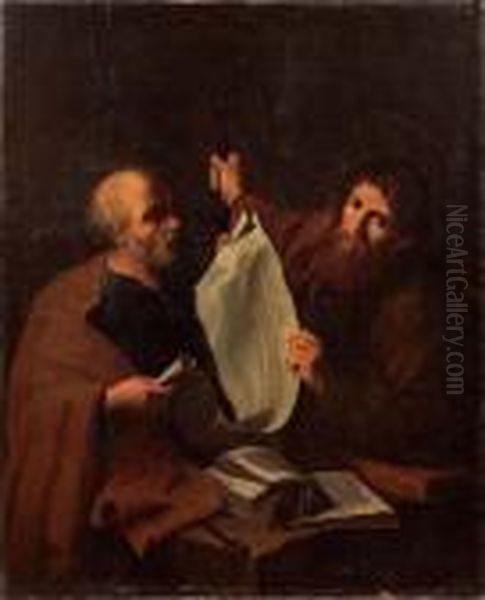 I Santi Pietro E Paolo Oil Painting by Jusepe de Ribera