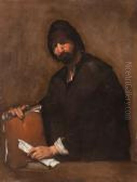 Un Filosofo Oil Painting by Jusepe de Ribera