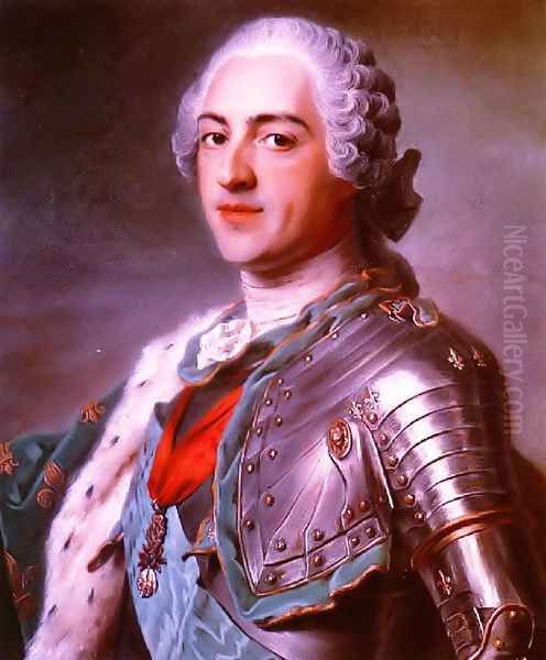 Louis XV Oil Painting by Carle van Loo