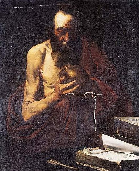 San Jeronimo En Meditacion Oil Painting by Jusepe de Ribera