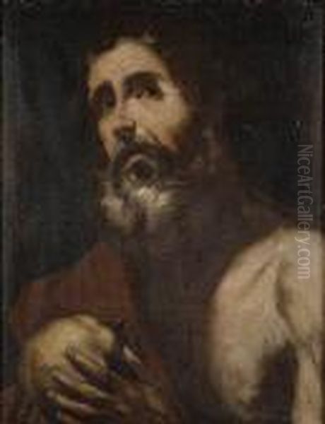 San Jeronimo Penitente Oil Painting by Jusepe de Ribera