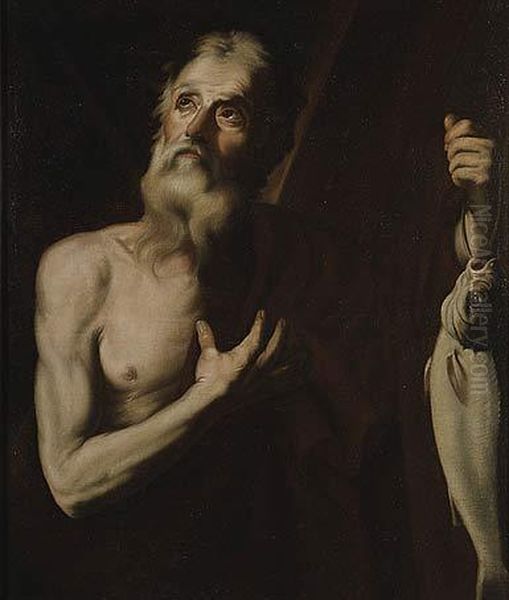 San Andres Oil Painting by Jusepe de Ribera