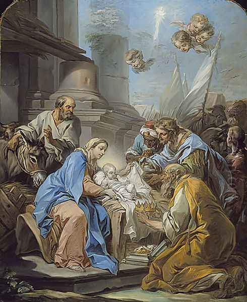 The Adoration of the Magi Oil Painting by Carle van Loo