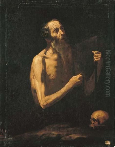 Saint Onophrius Oil Painting by Jusepe de Ribera