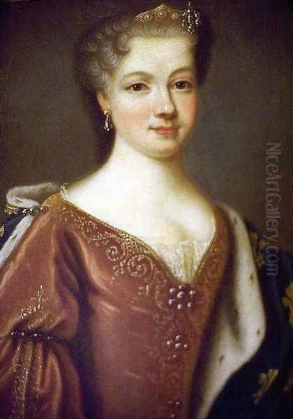 Maria Leszczyska Oil Painting by Carle van Loo