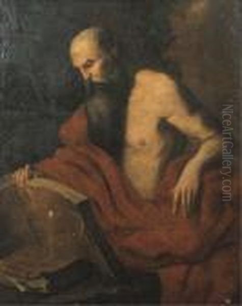 San Gerolamo Oil Painting by Jusepe de Ribera