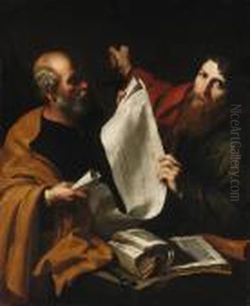 Saints Peter And Paul Oil Painting by Jusepe de Ribera