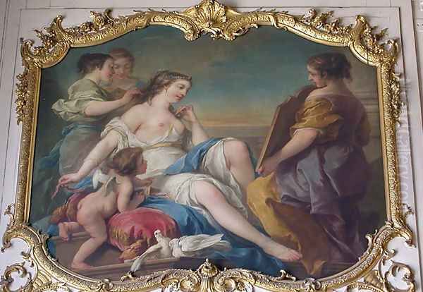 Venus at the toilet Oil Painting by Carle van Loo