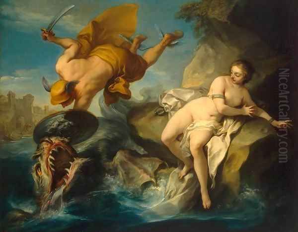 Perseus and Andromeda Oil Painting by Carle van Loo