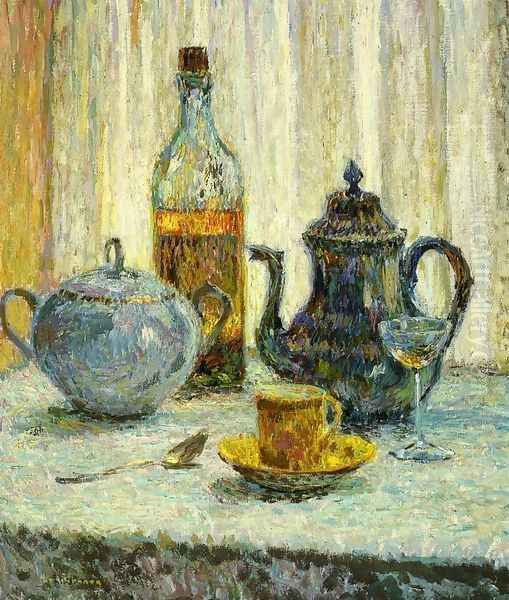 Still Life Oil Painting by Henri Eugene Augustin Le Sidaner