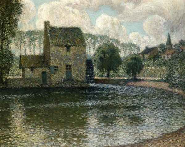 The Grey Mill, Montreuil-Bellay Oil Painting by Henri Eugene Augustin Le Sidaner