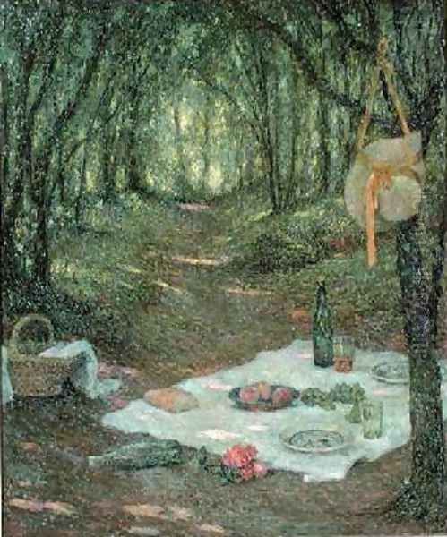 A Break in the Woods Gerberoy Oil Painting by Henri Eugene Augustin Le Sidaner