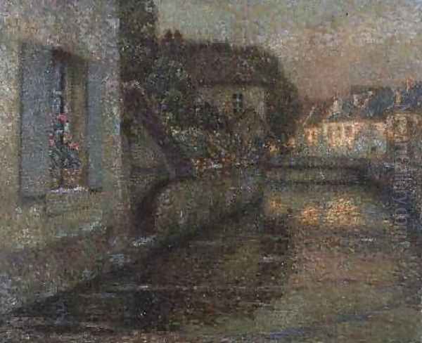 The Bridge at Gisors Oil Painting by Henri Eugene Augustin Le Sidaner