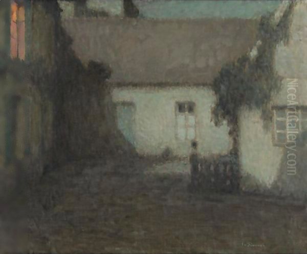 La maison dans le nuit, Gerberoy Oil Painting by Henri Eugene Augustin Le Sidaner