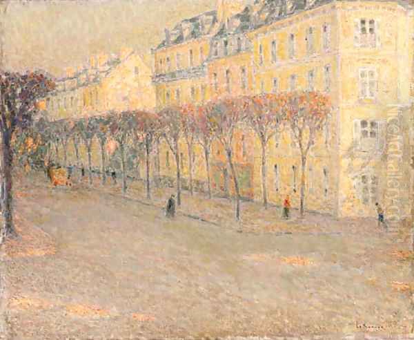 Le boulevard du Roi Oil Painting by Henri Eugene Augustin Le Sidaner