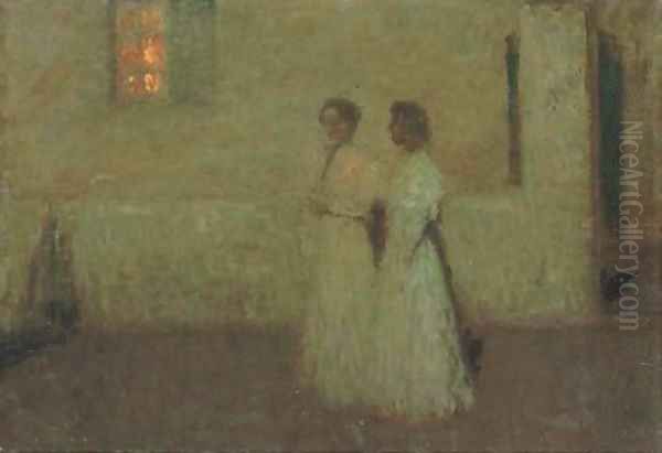 Nuit douce Oil Painting by Henri Eugene Augustin Le Sidaner