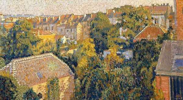 Rooftops Oil Painting by Georges Lemmen