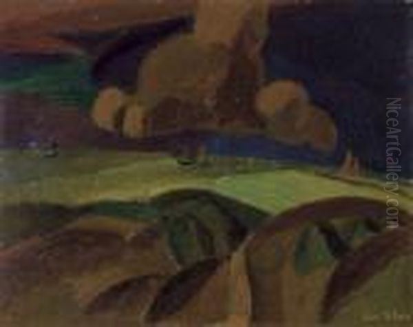 Paysage Oil Painting by Gustave De Smet