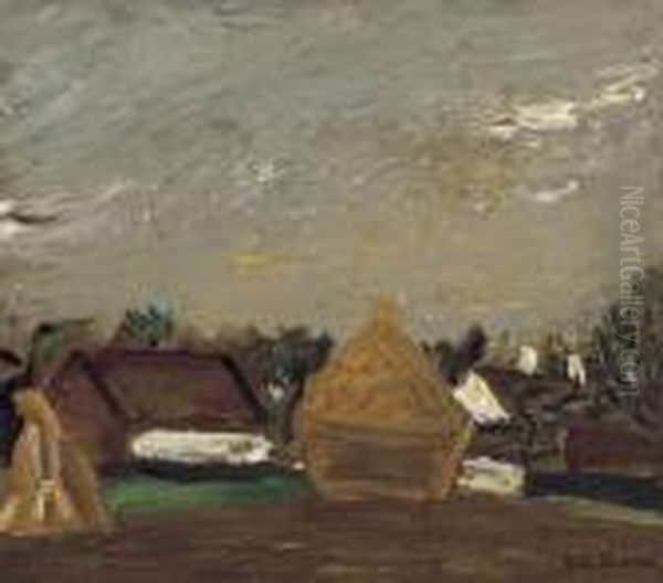 Paysage Avec Meule Oil Painting by Gustave De Smet