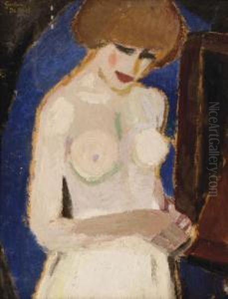 Torse De Femme Oil Painting by Gustave De Smet