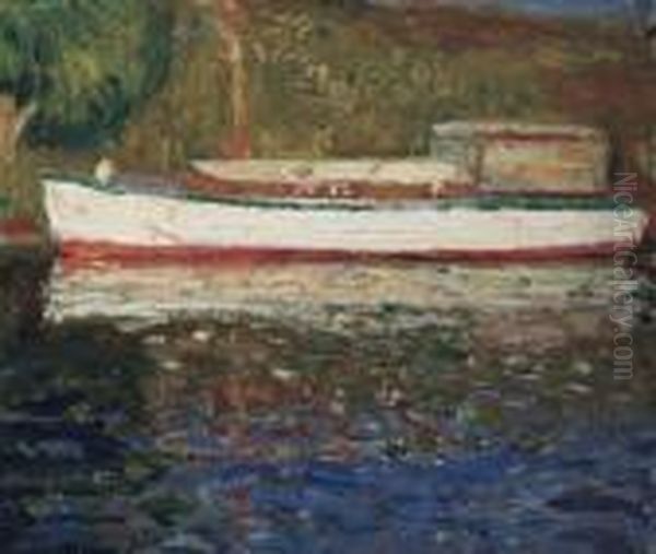 Le Bateau Blanc Oil Painting by Gustave De Smet